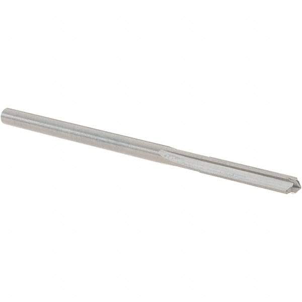 OSG - #32 Solid Carbide Chucking Reamer - Straight Flute, 7/64" Straight Shank, 5/8" Flute Length, 2-1/4" OAL - Apex Tool & Supply