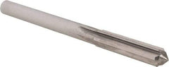 OSG - 7mm Solid Carbide Chucking Reamer - Straight Flute, 6.35mm Straight Shank, 29mm Flute Length, 83mm OAL - Apex Tool & Supply