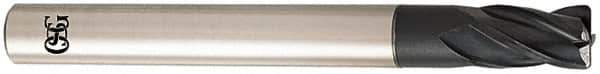 OSG - 12mm, 4 Flute, Single End, Solid Carbide, 0.5mm Corner Radius End Mill - 110mm OAL, 30° Helix, Right Hand Flute, 18mm LOC, Right Hand Cut, - Apex Tool & Supply