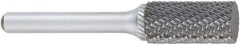 OSG - 3/8" Cut Diam, 1/4" Shank Diam, Cylinder Head Burr - Carbide, Flat End, 3/4" LOC, 6" OAL - Apex Tool & Supply