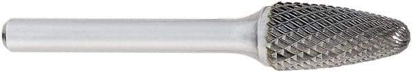OSG - 6mm Cut Diam, 6mm Shank Diam, Tree Head Burr - Carbide, Point End, 16mm LOC, 50mm OAL - Apex Tool & Supply