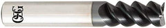 OSG - 25mm, 38mm LOC, 25mm Shank Diam, 102mm OAL, 3 Flute, Solid Carbide Square End Mill - Single End, TiAlN Finish, Spiral Flute, 60° Helix, Centercutting, Right Hand Cut, Right Hand Flute, Series HP460 - Apex Tool & Supply