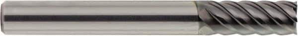 OSG - 8mm, 19mm LOC, 8mm Shank Diam, 60mm OAL, 6 Flute, Solid Carbide Square End Mill - Single End, EXO Finish, Spiral Flute, 45° Helix, Centercutting, Right Hand Cut, Right Hand Flute, Series 9140 - Apex Tool & Supply