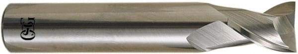 OSG - 16mm, 32mm LOC, 16mm Shank Diam, 100mm OAL, 2 Flute, Solid Carbide Square End Mill - Single End, Uncoated, Spiral Flute, 30° Helix, Right Hand Cut, Right Hand Flute, Series 8120 - Apex Tool & Supply