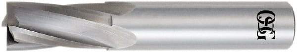 OSG - 5/8", 1-1/4" LOC, 5/8" Shank Diam, 3-1/2" OAL, 4 Flute, Solid Carbide Square End Mill - Single End, Uncoated, Spiral Flute, 15° Helix, Centercutting, Right Hand Cut, Right Hand Flute, Series 409 - Apex Tool & Supply