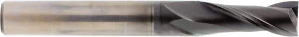 OSG - 3/8", 7/8" LOC, 3/8" Shank Diam, 2-1/2" OAL, 2 Flute, Solid Carbide Square End Mill - Single End, Diamond Finish, Spiral Flute, 30° Helix, Right Hand Cut, Right Hand Flute, Series 7020 - Apex Tool & Supply