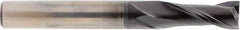 OSG - 3/8", 7/8" LOC, 3/8" Shank Diam, 2-1/2" OAL, 2 Flute, Solid Carbide Square End Mill - Single End, Diamond Finish, Spiral Flute, 30° Helix, Right Hand Cut, Right Hand Flute, Series 7020 - Apex Tool & Supply
