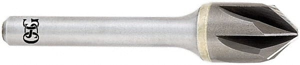 OSG - 3/4" Head Diam, 3/8" Shank Diam, Multi Flute 82° Solid Carbide Countersink - Apex Tool & Supply