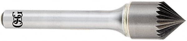 OSG - 1" Head Diam, 1/2" Shank Diam, 46 Flute 60° Solid Carbide Countersink - Apex Tool & Supply