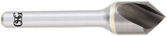 OSG - 1/4" Head Diam, 1/4" Shank Diam, 1 Flute 82° Solid Carbide Countersink - Bright Finish, Single End, Straight Shank, Right Hand Cut - Apex Tool & Supply