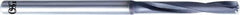 OSG - Letter W 140° Solid Carbide Jobber Drill - WXS Finish, Right Hand Cut, Spiral Flute, Straight Shank, 136mm OAL, Standard Point - Apex Tool & Supply
