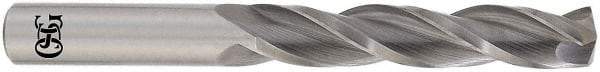 OSG - 19/64" 118° Solid Carbide Jobber Drill - Bright Finish, Right Hand Cut, Spiral Flute, Straight Shank, 3-3/4" OAL, Standard Point - Apex Tool & Supply