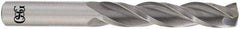 OSG - 19/64" 118° Solid Carbide Jobber Drill - Bright Finish, Right Hand Cut, Spiral Flute, Straight Shank, 3-3/4" OAL, Standard Point - Apex Tool & Supply