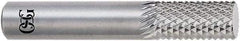 OSG - 5/16" Diam, 1" LOC, End Mill End, Solid Carbide Diamond Pattern Router Bit - Right Hand Cut, 2-1/2" OAL, 5/16" Shank Diam, Use on Glass Reinforced Polyester, Graphite Composite Laminates, Kevlar, Phenolic Epoxy - Apex Tool & Supply