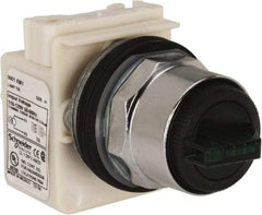 Square D - 30mm Mount Hole, 3 Position, Selector Switch Only - Green, Maintained (MA), Illuminated - Apex Tool & Supply