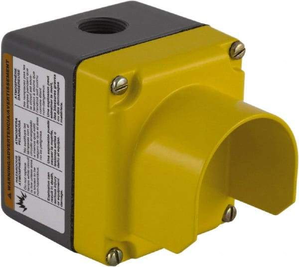 Square D - 1 Hole, 30mm Hole Diameter, Aluminum Pushbutton Switch Enclosure - 4-1/4 Inch High x 4-1/4 Inch Wide x 5-3/4 Inch Deep, 1, 3, 4, 13 NEMA Rated - Apex Tool & Supply