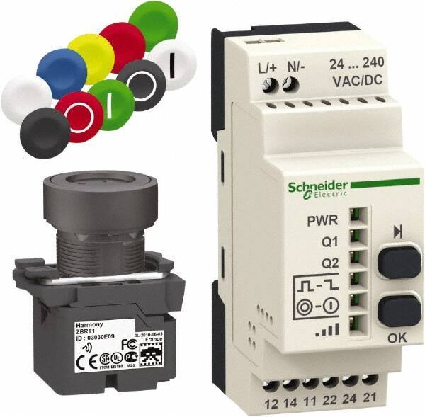 Square D - Maintained (MA) and Momentary (MO), Wireless Pushbutton System with Programmable Receiver - 24-240 VAC/VDC - Apex Tool & Supply