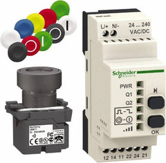 Square D - Maintained (MA) and Momentary (MO), Wireless Pushbutton System with Programmable Receiver - 24-240 VAC/VDC - Apex Tool & Supply