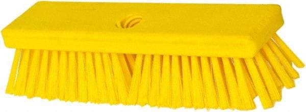PRO-SOURCE - 1-3/4" Bristle Length, Polypropylene Food Service Brush - 10" Long x 2-1/2" Wide Head, Yellow, Foam Block - Apex Tool & Supply