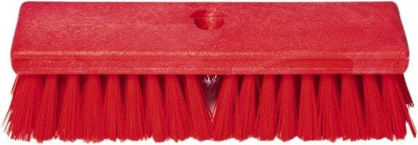 PRO-SOURCE - 1-3/4" Bristle Length, Polypropylene Food Service Brush - 10" Long x 2-1/2" Wide Head, Red, Foam Block - Apex Tool & Supply
