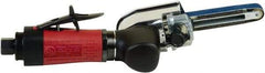 Chicago Pneumatic - 1/2 x 12 Inch, 26,000 RPM Air Belt Sander - 0.4 Hp, 1/4 Inch Inlet, 5.45 CFM Air Consumption, Rear Exhaust - Apex Tool & Supply