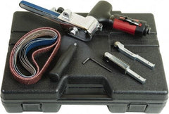 Chicago Pneumatic - 1/2 x 18 Inch, 20,000 RPM Air Belt Sander - 0.5 Hp, 1/4 Inch Inlet, 10.24 CFM Air Consumption, Rear Exhaust - Apex Tool & Supply