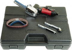 Chicago Pneumatic - 1/2 x 12 Inch, 26,000 RPM Air Belt Sander - 0.4 Hp, 1/4 Inch Inlet, 5.45 CFM Air Consumption, Rear Exhaust - Apex Tool & Supply