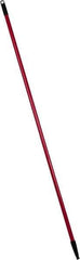 PRO-SOURCE - 60 x 1-1/4" Fiberglass Handle for Floor Squeegees & Push Brooms - Threaded Connection, Red - Apex Tool & Supply