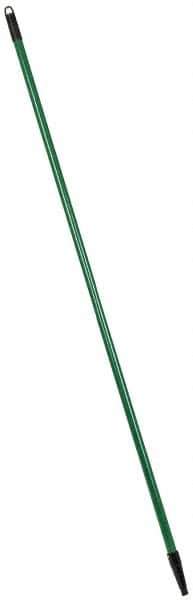 PRO-SOURCE - 60 x 1-1/4" Fiberglass Handle for Floor Squeegees & Push Brooms - Threaded Connection, Green - Apex Tool & Supply