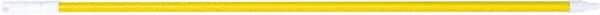 PRO-SOURCE - 60 x 1-1/4" Fiberglass Handle for Floor Squeegees & Push Brooms - Threaded Connection, Yellow - Apex Tool & Supply