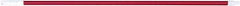 PRO-SOURCE - 60 x 1-1/4" Fiberglass Handle for Floor Squeegees & Push Brooms - Threaded Connection, Red - Apex Tool & Supply
