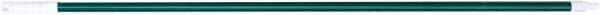 PRO-SOURCE - 60 x 1-1/4" Fiberglass Handle for Floor Squeegees & Push Brooms - Threaded Connection, Green - Apex Tool & Supply