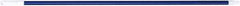 PRO-SOURCE - 60 x 1-1/4" Fiberglass Handle for Floor Squeegees & Push Brooms - Threaded Connection, Blue - Apex Tool & Supply