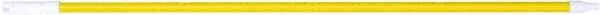 PRO-SOURCE - 54 x 1-1/4" Fiberglass Handle for Floor Squeegees & Push Brooms - Threaded Connection, Yellow - Apex Tool & Supply