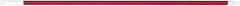 PRO-SOURCE - 54 x 1-1/4" Fiberglass Handle for Floor Squeegees & Push Brooms - Threaded Connection, Red - Apex Tool & Supply