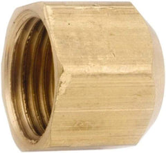 ANDERSON METALS - 5/16" Tube OD, 45° Lead Free Brass Flared Tube Cap - Flare Ends - Apex Tool & Supply