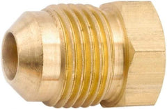 ANDERSON METALS - 3/8" Tube OD, 45° Lead Free Brass Flared Tube Plug - Flare Ends - Apex Tool & Supply