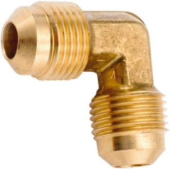 ANDERSON METALS - 5/8" Tube OD, 45° Lead Free Brass Flared Tube Union Elbow - Flare x Flare Ends - Apex Tool & Supply
