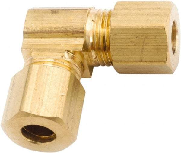 ANDERSON METALS - 1/4" OD, Lead Free Brass Union Elbow - 300 Max Working psi, Comp x Comp Ends - Apex Tool & Supply