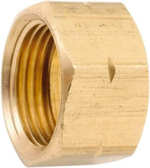 ANDERSON METALS - 7/8" OD, Lead Free Brass Self-Aligning Nut with Captive Sleeve - 450 Max Working psi, Nut Ends - Apex Tool & Supply
