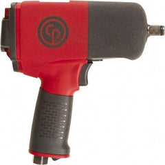 Chicago Pneumatic - 1/2" Drive, 9,000 RPM, 701 Ft/Lb Torque Impact Wrench - Pistol Grip Handle, 25.4 CFM, 90 psi, 1/4" NPT Inlet - Apex Tool & Supply
