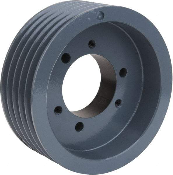 TB Wood's - 5 Groove, 7/8 to 3-1/2 Bore Diam, 10.9" Outside Diam, QD Bushed V Belt Sheave - 10.9 5V Diam Belt Pitch - Apex Tool & Supply