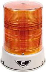 Edwards Signaling - 120 VAC, 4X NEMA Rated, LED, Amber, Flashing, Steady Light - 65 Flashes per min, 3/4 Inch Pipe, 8-1/4 Inch Diameter, 7-3/4 Inch High, IP66 Ingress Rating, Pipe Mount - Apex Tool & Supply
