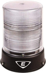 Edwards Signaling - 120 VAC, 4X NEMA Rated, LED, Clear, Flashing, Steady Light - 65 Flashes per min, 3/4 Inch Pipe, 8-1/4 Inch Diameter, 7-3/4 Inch High, IP66 Ingress Rating, Pipe Mount - Apex Tool & Supply