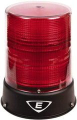Edwards Signaling - 24 VAC/VDC, 4X NEMA Rated, LED, Red, Flashing, Steady Light - 65 Flashes per min, 3/4 Inch Pipe, 6-1/2 Inch Diameter, 8 Inch High, IP66 Ingress Rating, Pipe Mount - Apex Tool & Supply