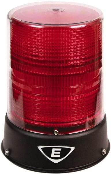 Edwards Signaling - 24 VAC/VDC, 4X NEMA Rated, LED, Red, Flashing, Steady Light - 65 Flashes per min, 3/4 Inch Pipe, 8-1/4 Inch Diameter, 7-3/4 Inch High, IP66 Ingress Rating, Pipe Mount - Apex Tool & Supply