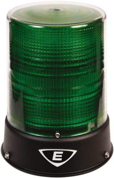 Edwards Signaling - 24 VAC/VDC, 4X NEMA Rated, LED, Green, Flashing, Steady Light - 65 Flashes per min, 3/4 Inch Pipe, 8-1/4 Inch Diameter, 7-3/4 Inch High, IP66 Ingress Rating, Pipe Mount - Apex Tool & Supply