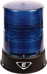 Edwards Signaling - 24 VAC/VDC, 4X NEMA Rated, LED, Blue, Flashing, Steady Light - 65 Flashes per min, 3/4 Inch Pipe, 6-1/2 Inch Diameter, 8 Inch High, IP66 Ingress Rating, Pipe Mount - Apex Tool & Supply