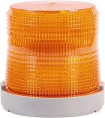 Edwards Signaling - 24 VDC, 4X NEMA Rated, LED, Red, Flashing, Steady Light - 65 Flashes per min, 1/2 Inch Pipe, 4-9/32 Inch Diameter, 4-7/32 Inch High, Panel Mount, Pipe Mount - Apex Tool & Supply