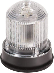 Edwards Signaling - 120 VAC, 4X NEMA Rated, LED, Blue, Flashing, Steady Light - 65 Flashes per min, 3/4 Inch Pipe, 3-1/4 Inch Diameter, 3-7/8 Inch High, Panel Mount, Pipe Mount - Apex Tool & Supply